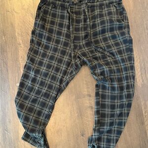 Torrid Black and Gray Plaid Joggers